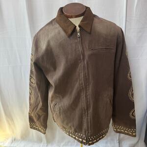 Darc Sport Western Paisley Hard Work Zip Jacket XL NWT 334/500